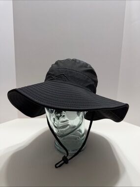 Wide Brim Sun Hat - Black